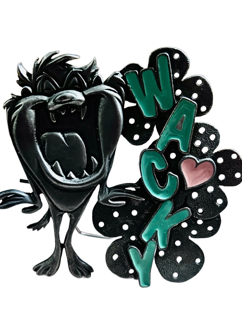 Looney Tunes ~ Tasmanian Devil ~ Vintage (1996) ~ Metal Earring Holder Stand Box